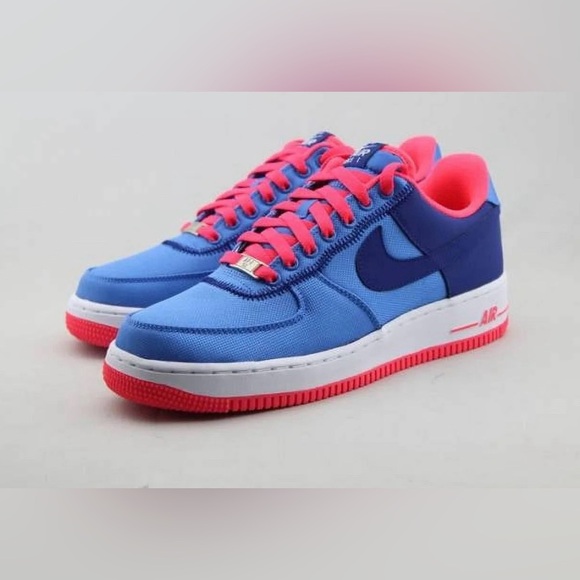 Nike Air Force 1 Low Distance Blue Atomic Red US12 - Picture 6 of 10